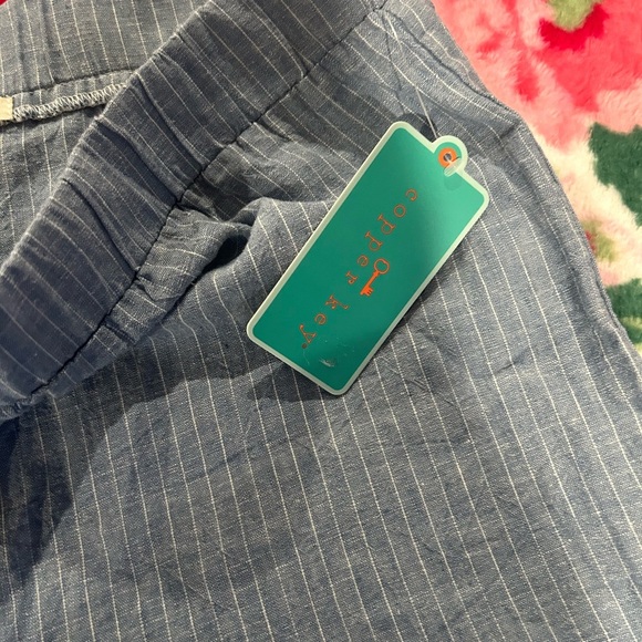 NWT Girls XL Copper Key Ruffled Stripe Shorts - Picture 6 of 7